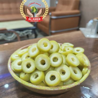 زيتون أخضر شرائح